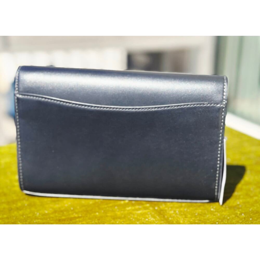 ✨ NWT - Coach Small Flap Clutch Crossbody Bag in Black Leather (Style CP034) - Picture 5 of 7